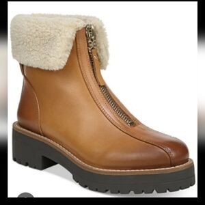 NEW! Sam Edelman Jacquie 2 womens cuffed zip front lug soles